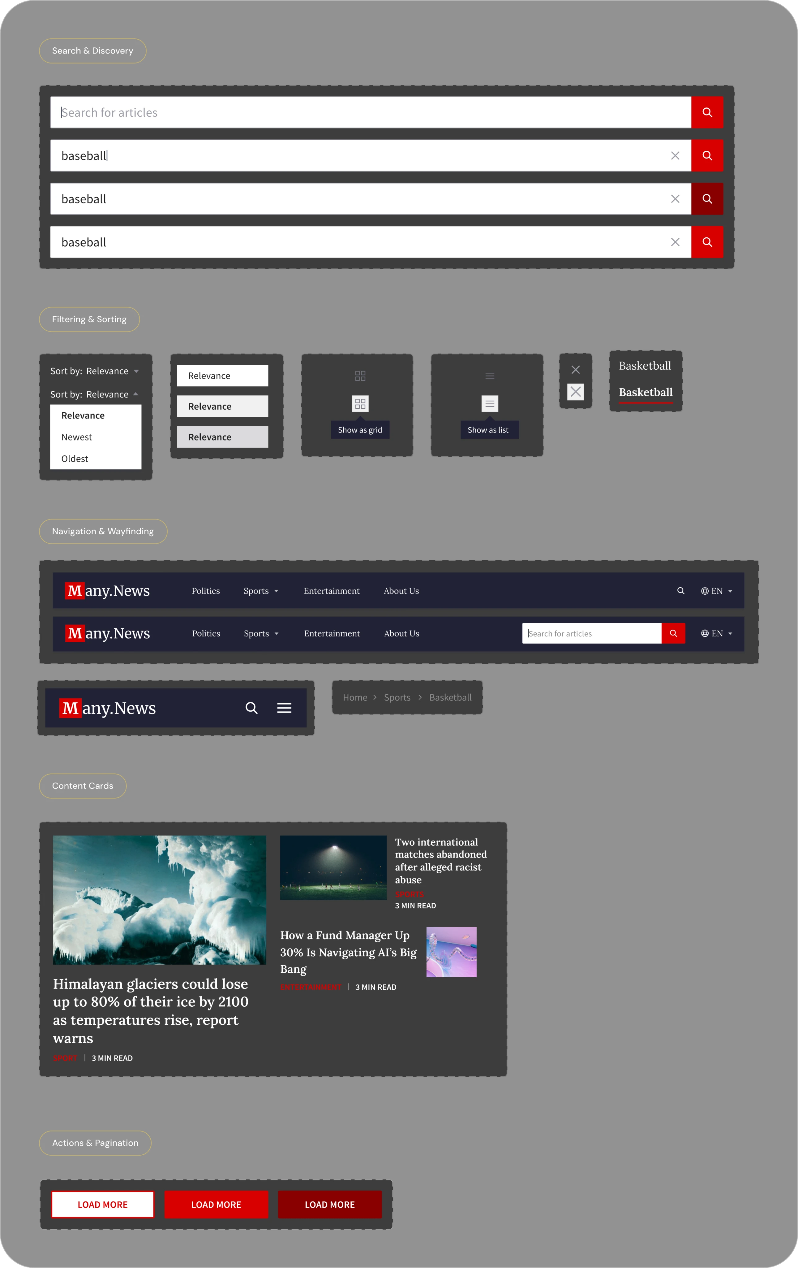 UI components overview